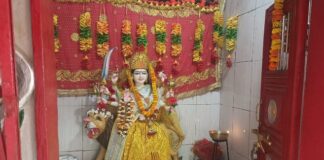 देवी मंदिरों में माता महागौरी की पूजन अर्चन के लिए उमड़ी भारी भीड़