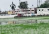 Chandauli news- हर साल वही हाल: बारिश में जलमग्न हुआ इंटर कॉलेज का खेल मैदान, तहसील परिसर भी डूबा