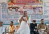 Chandauli news- अमृत वन वाटिका में शान से लहराया तिरंगा, मंत्री ने किया ध्वजारोहण