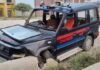 Chandauli news- चंदौली में आधी रात ट्रक का तांडव! पुलिस वाहन को मारी टक्कर, बैरियर तोड़कर भागा चालक
